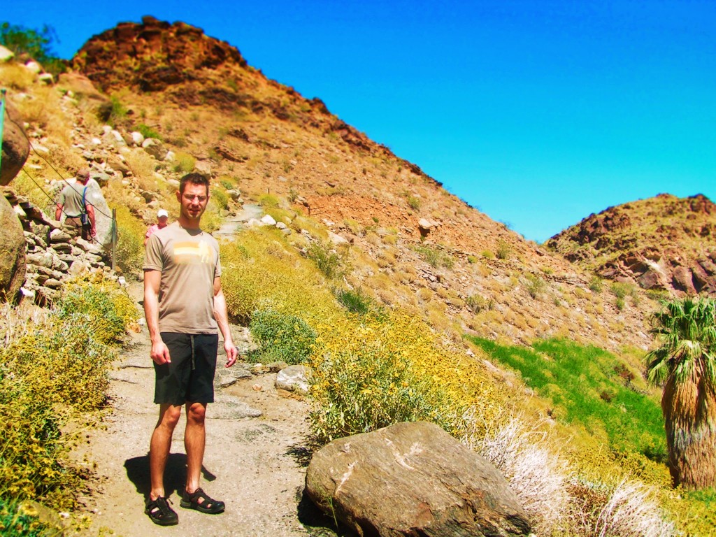 Chris Taylor hiking at Indian Canyons at Agua Caliente Palm Springs 5 - 2 Travel Dads