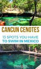 These are the best cenotes near Cancun and Tulum; swimming holes and cave exploring you HAVE TO add to your Mexico vacation. Incredible Yucatan experiences. #Mexico #Caribbean #Cancun #tropical