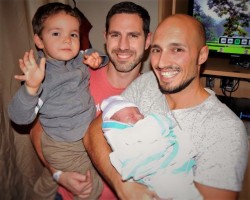 Taylor Family birth gay dads