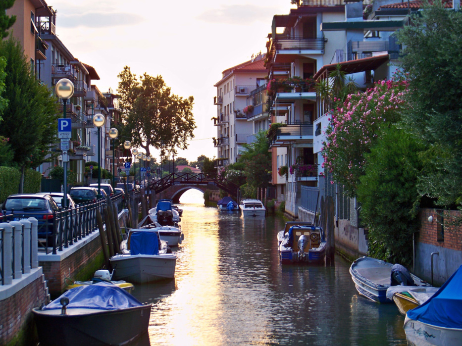 Canals at sunset on the Lido Venice Italy 1 - 2TravelDads