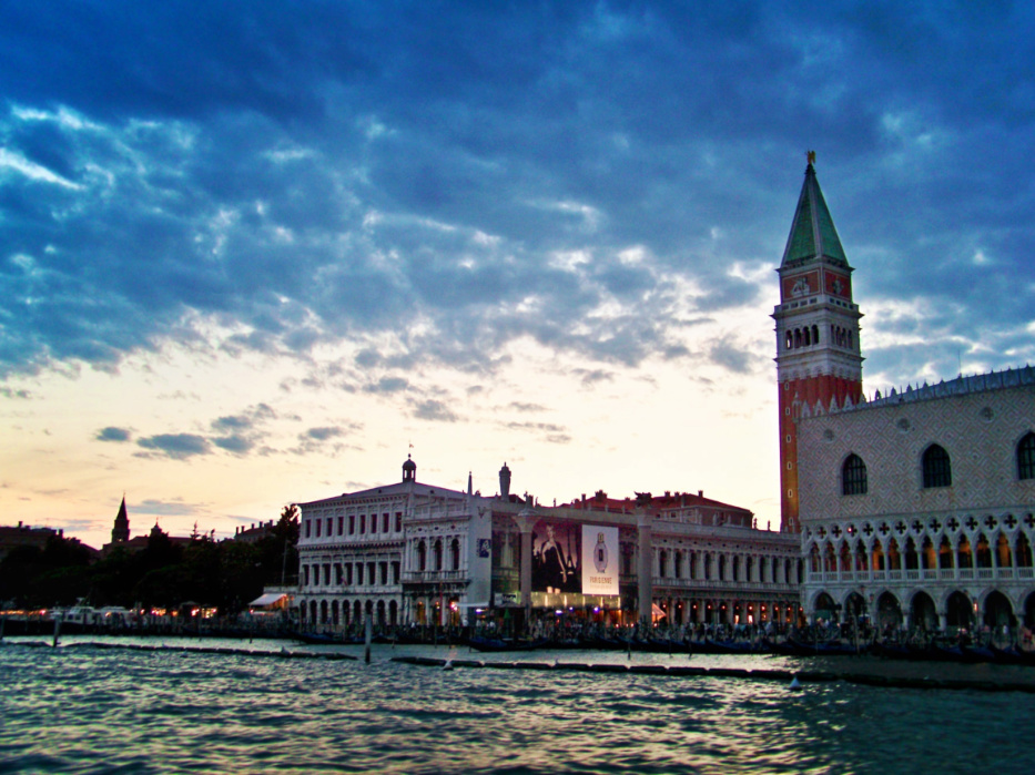 Doges Palace and Campanille of St Marks Square Venice Italy 1