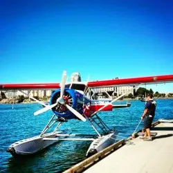 Seaplane in Inner Harbour Victoria BC