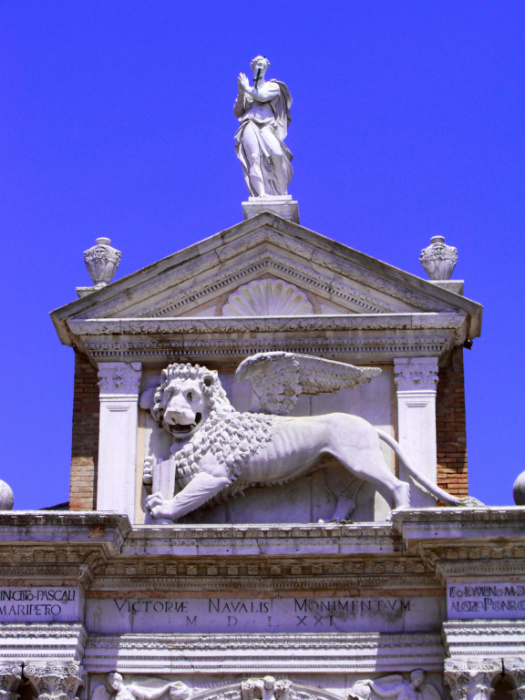 Lion of Venice at Naval Academy Venice Italy 1