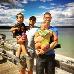 Taylor Family West Thumb Geysers Yellowstone Lake 1