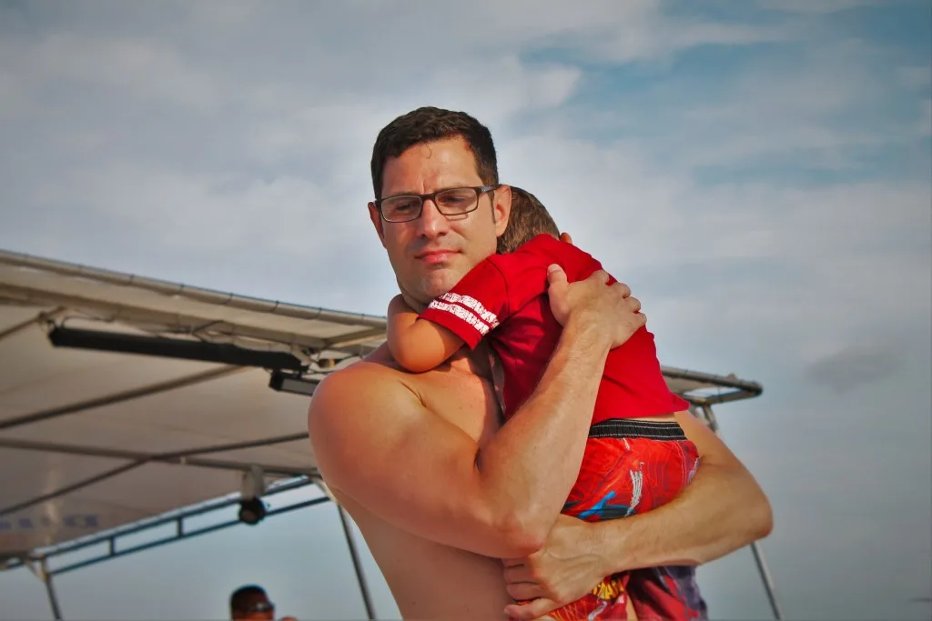 Chris Taylor and LittleMan on Boat Cabo 1