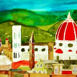 Florence Watercolor Painting 2