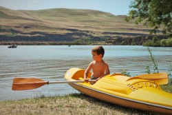 LittleMan in Kayak Deadhorse Lake 1