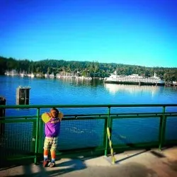 LittleMan on Ferry Eagle Harbor Bainbridge