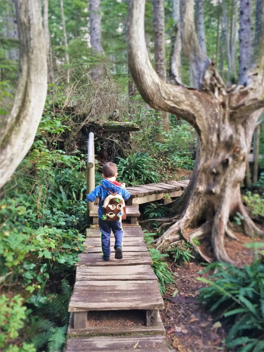 LittleMan on Trail at Cape Flattery Olympic Peninsula 3