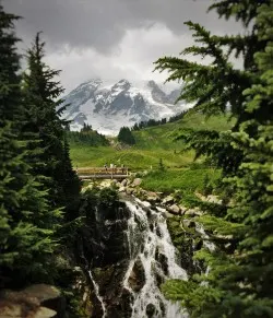 Mt Rainier Myrtle Falls 1