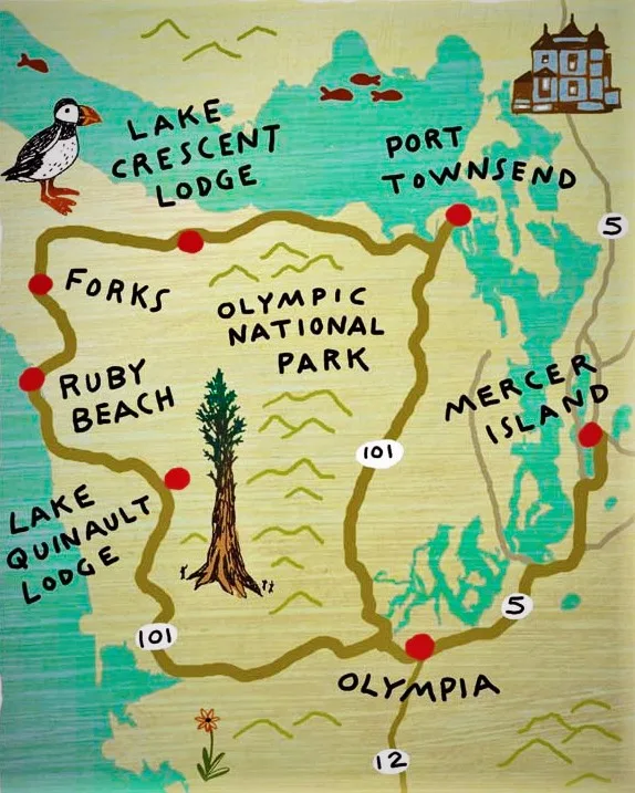 Olympic coast trail outlet map