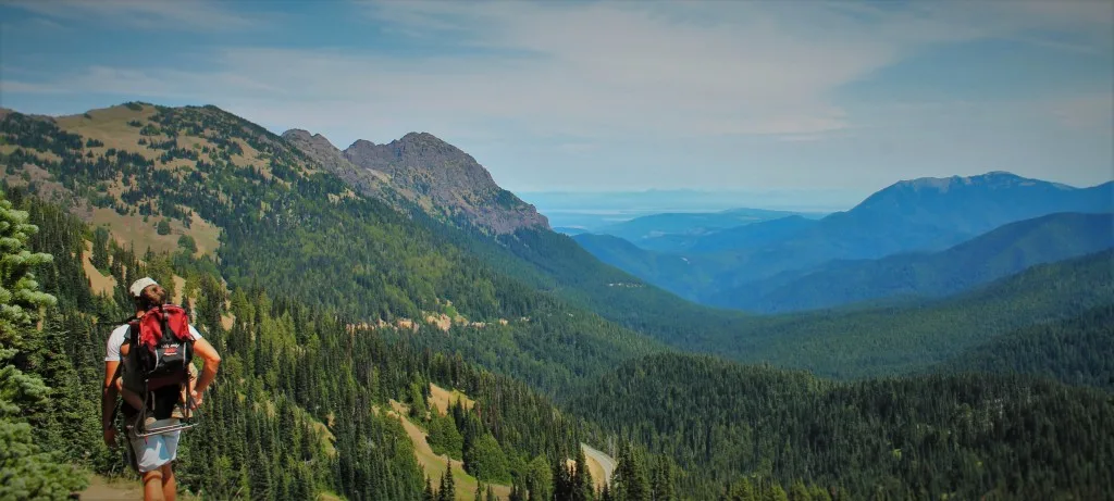 Rob Taylor Hurricane Ridge Hiking with Pack