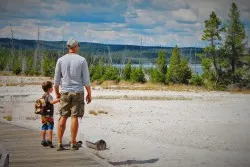 Rob Taylor and LittleMan West Thumb Geyser Basin Yellowstone 1