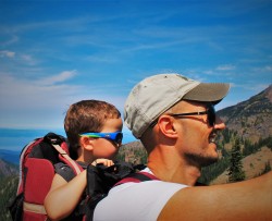 Rob Taylor and LittleMan at Hurrican Ridge Olympic National Park 2