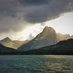 Storm on Swiftcurrent Lake Glacier National Park 1