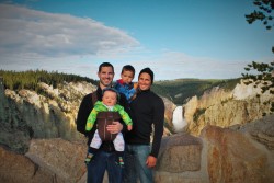 Taylor Family Lower Yellowstone Falls 1