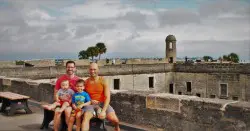 Taylor Family at Castillo San Marcos St Augustine Florida 1