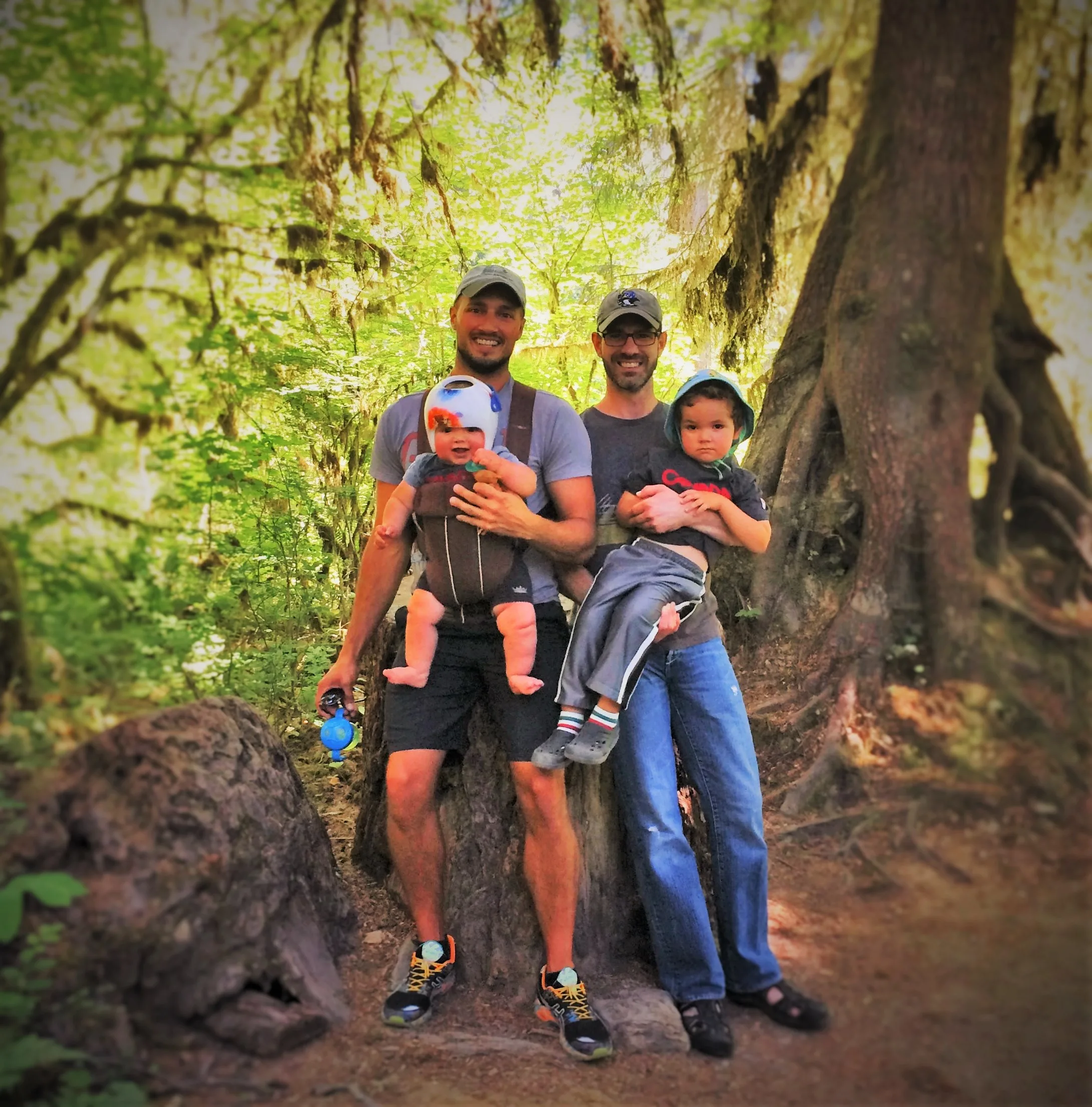 Taylor Family in Hoh Rainforest Olympic National Park 1