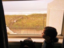 LittleMan Watching Surfers from Casa Marina Jax Beach 1