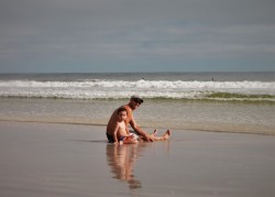 Rob Taylor and LittleMan in Surf Jax Beach 2