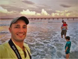 Taylor Family at Jax Beach Sunset 1