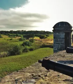 Anastasia Island from Fort Matanzas National Monument St Augustine FL 1