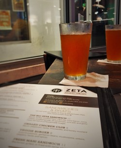 Beers at Zeta Brewing Jacksonville Beach 1