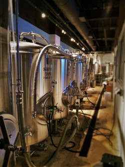 Brewery area of Zeta Brewing Jacksonville Beach 1