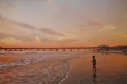 LittleMan and Sunset at Casa Marina Jax Beach 1