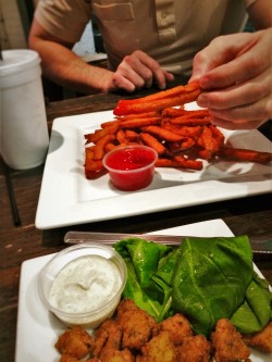 Mahi Bits and Sweet Potato Fries at Zeta Brewing Jacksonville Beach 1