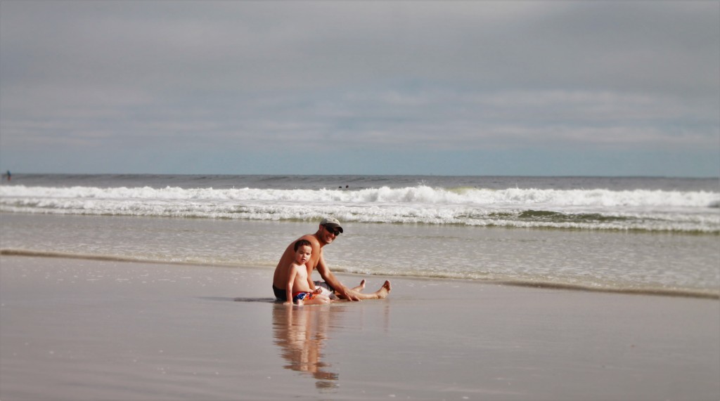 Rob Taylor and LittleMan in Surf Jax Beach 1