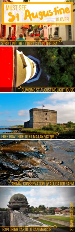 Strolling through historic St Augustine, Florida - from the Spanish fort to the Spanish Quarter, Alligator Farm to the Lighthouse - an ideal family destination