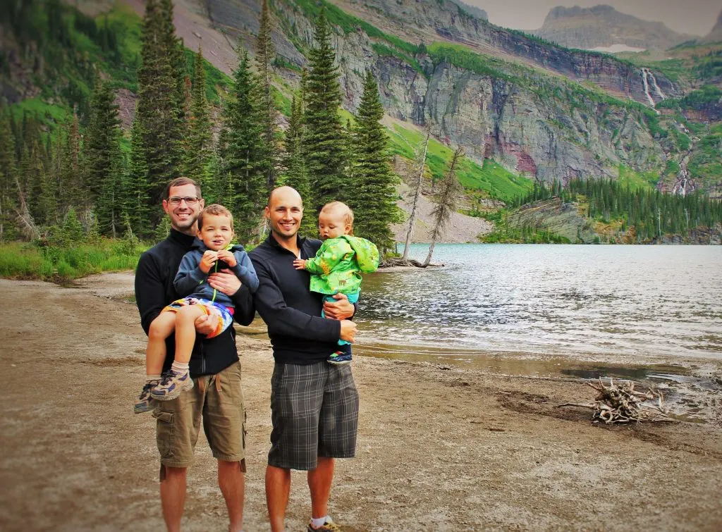 The Taylors after a rather silly hike they found in Montana that was stroller accessible. Is that still hiking?