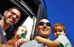 Taylor Family at the Top of St Simons Island Lighthouse Georgia 1