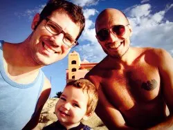 Taylor Family on Beach Playa Grande Cabo San Lucas Mexico 1