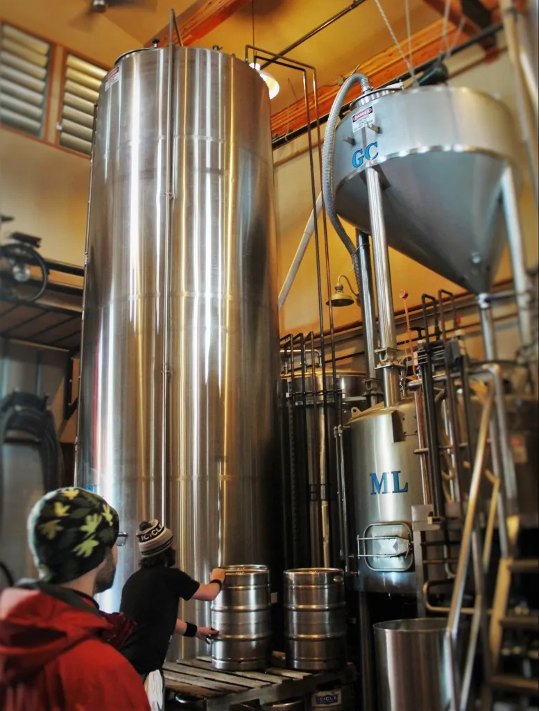 Beer Brewing Tanks at Icicle Brewing Company in Leavenworth WA 2traveldads.com