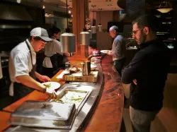 Buffet at Kingfisher Dining Room at Sleeping Lady Resort Leavenworth WA 2