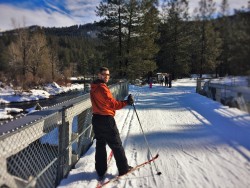 Chris Taylor Cross Country Skiing at Sleeping Lady Resort Leavenworth WA 4