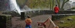 Chris Taylor and Dudes at Horstail Falls Waterfall Area Oregon 1