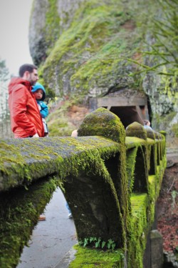 Chris Taylor and TinyMan at Oneonta Gorge Waterfall Area Oregon 1