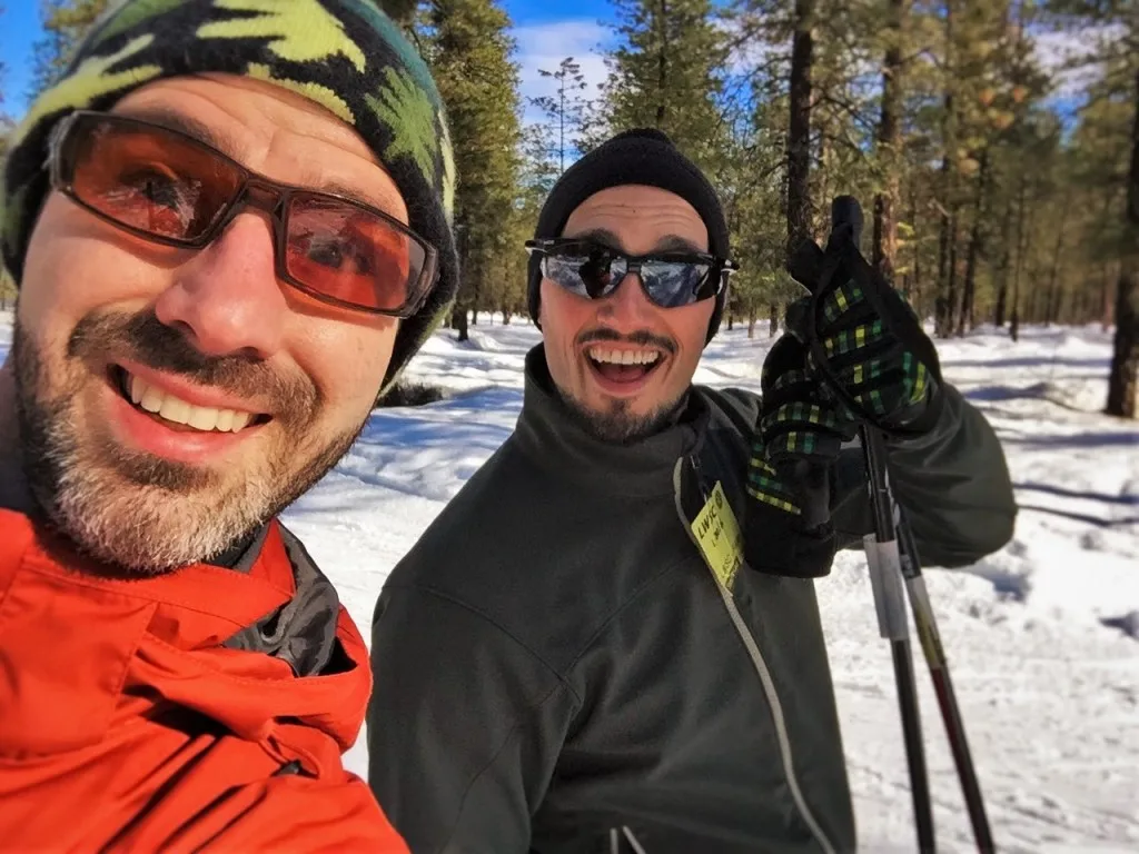 Chris and Rob Taylor Skiing the Nordic Trail System in Leavenworth WA 2