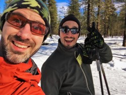 Chris and Rob Taylor Skiing the Nordic Trail System in Leavenworth WA 2