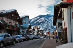 Downtown Leavenworth WA in Snow 5