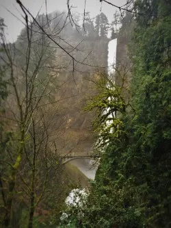 From Trail at Multnomah Falls Oregon 1