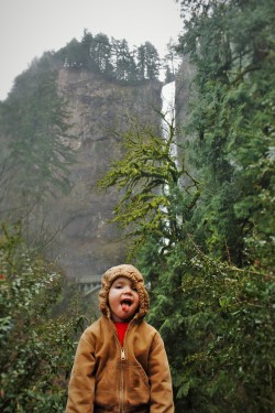 LittleMan at Multnomah Falls Oregon 1