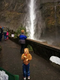 LittleMan at Multnomah Falls Oregon 3