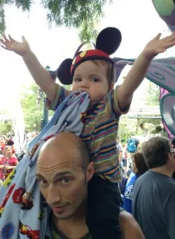 Rob Taylor and LittleMan Alice in Wonderland Disneyland