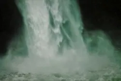 Splash Zone at Horstail Falls Waterfall Area Oregon 2