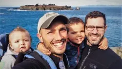 Taylor Family at Lighthouse Cape Flattery Olympic Peninsula 1