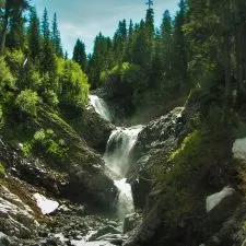Bloucher Falls Van Trump Creek in Mt Rainier National Park 2traveldads.com